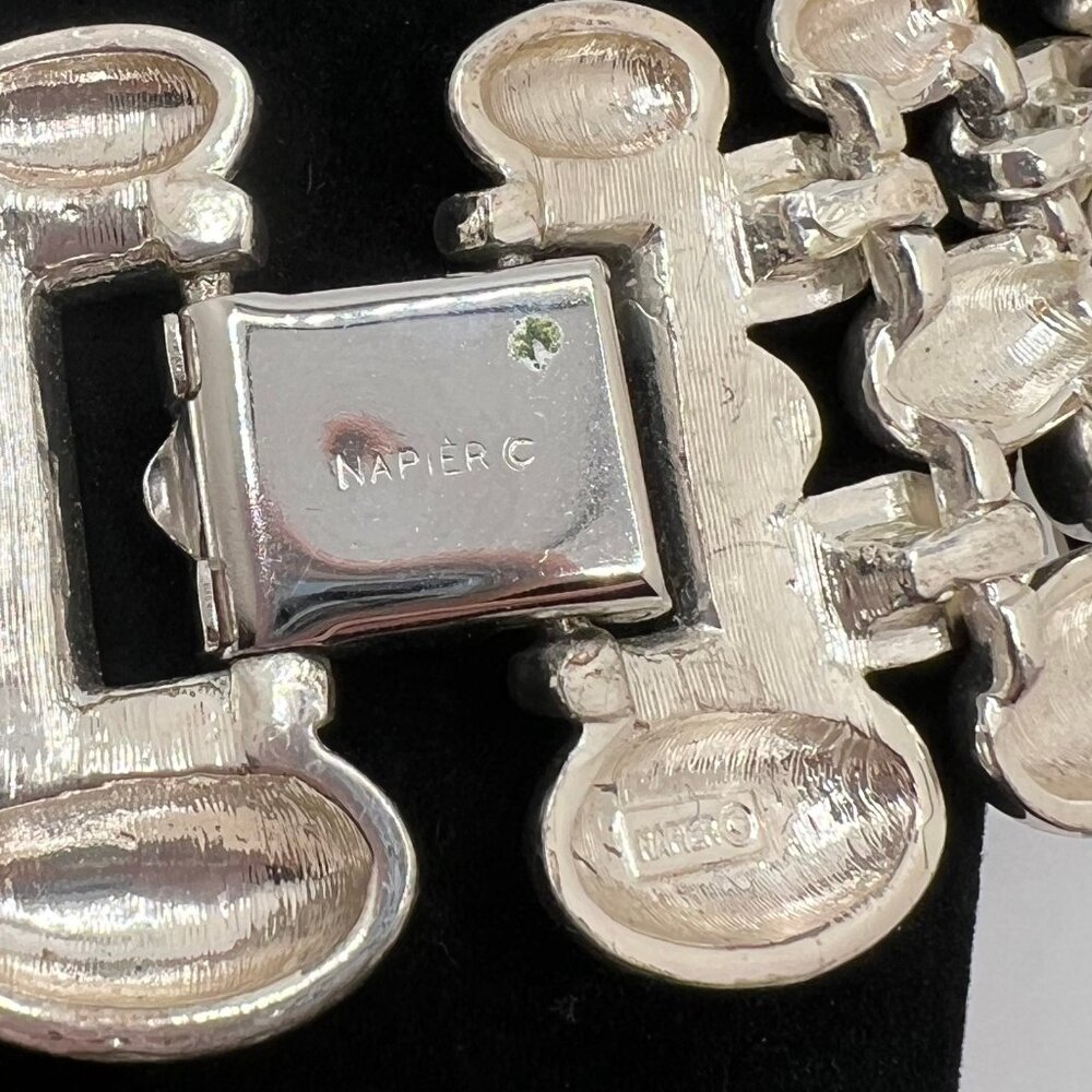 Napier Heavy Silver Plate Collar Necklace - Picture 4 of 4